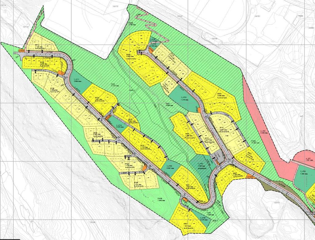 Turdraget i dalen mellom dei to åsane og nordsida av den nordlegaste åsen er dei største og viktigaste områda.