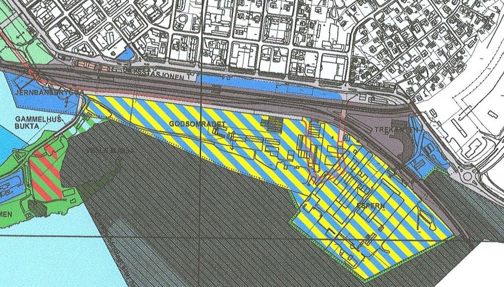 1 AREALBRUK 1.1 Planområdet Det aktuelle utbyggingsområdet ligger innenfor den vedtatte kommunedelplanen for Strandsonen i Hamar. Planen ble vedtatt 25.06.2003.