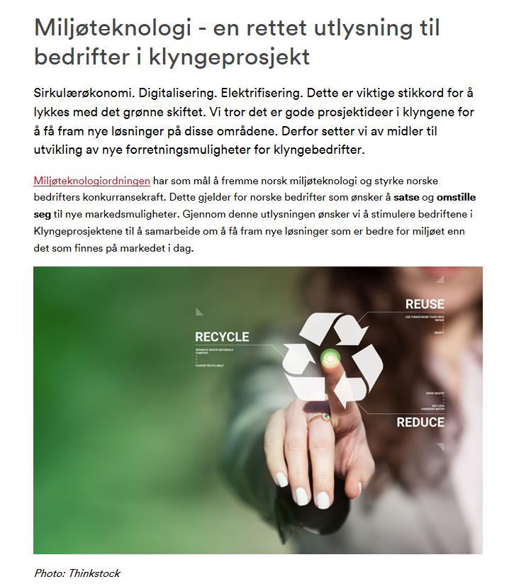 Forprosjekt rettet mot klyngebedrifter MOBILISERINGSTILTAK fordi vi ønsker å få opp flere