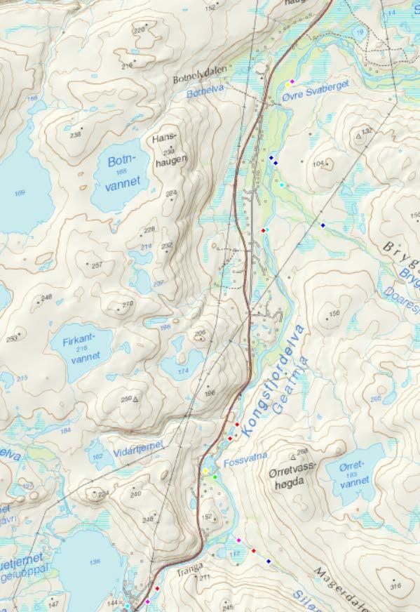 Videre er vannføringen i elva mellom Buevatn og Buetjern sterkt redusert. Nedstrøms samløp med utløp av kraftstasjonen, er vannføringen bestemt av driften i kraftverket.