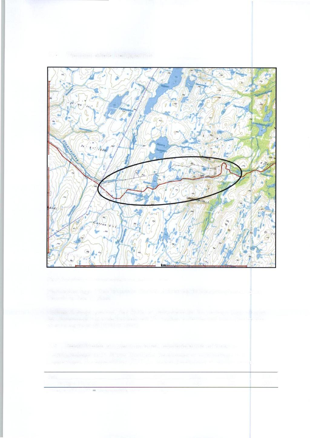 3.4 Planområdets beliggenhet r Z" 1),, 4 < 6,44, d U Z` Go,roisret4t to ak. Fig 1: Oversiktskart. Planavgrensing er vist med svart sirkel. Planområdet ligger i Tana kommune.