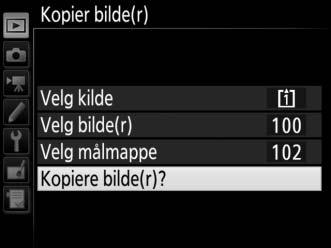 En ny mappe opprettes på kortet hvis en mappe med det valgte nummeret ikke allerede finnes.