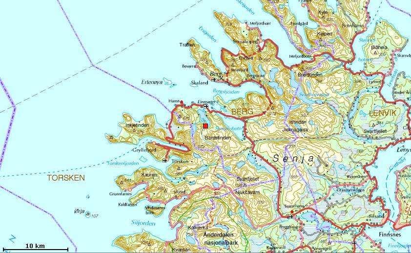 Ecofact AS Side 3 3 INNLEDNING Det forligger planer om å bygge et småkraftverk i Sørelva i Berg kommune, Troms fylke. Sørelva tilhører vassdragsområdet Senja vest (195).