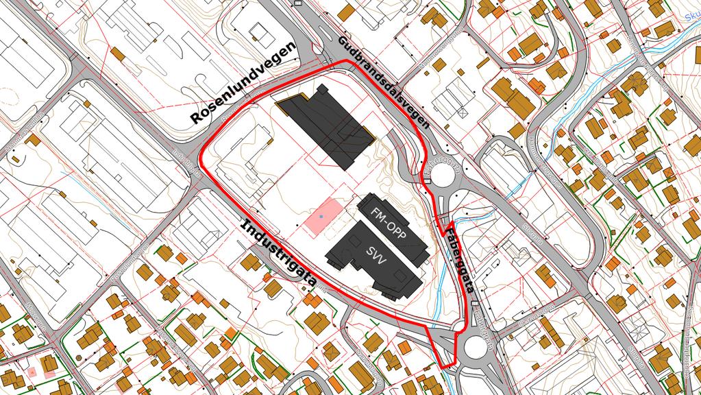 Planforslaget: Områdebeskrivelse Rosenlund ligger i nordre bydel, nord for sentrum langs aksen mot høgskolen. Det er gang/sykkelavstand til sentrum og jernbanestasjonen.