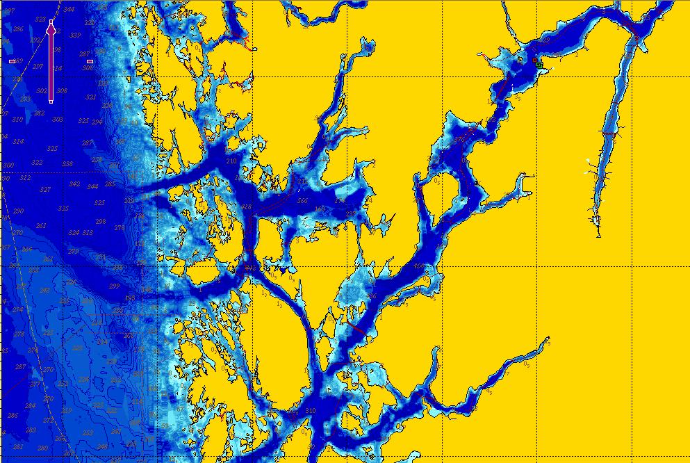 Figur 2.1. Oversiktskart som viser fjordsystemet rundt Sildafjorden.