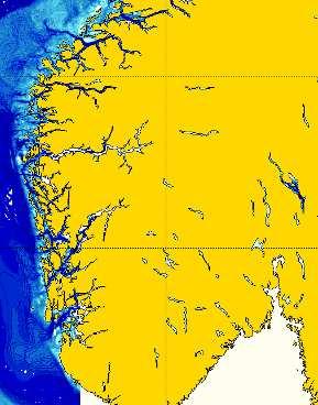 2. Oversiktskart som viser fjordsystemet og de fem