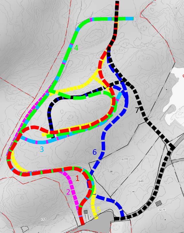 Oppsummering av utvalgte tekniske parameter (for flere parametre vises til Vegnorm for Tvedestrand kommune): Fartsgrense (km/t) 30 km/t Dimensjonerende kjøretøy Liten lastebil Minste veibredde