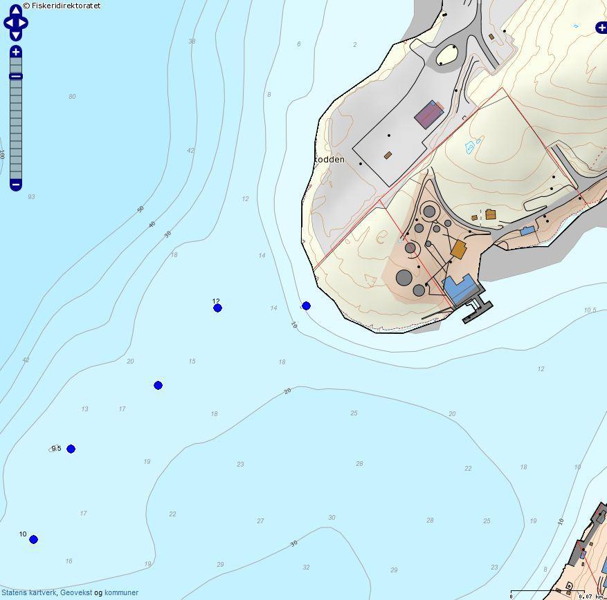 ST 2 ST 1 ST 3 ST 4 ST 5 Figur 2. Stasjoner for bunnprøver av sediment (ST2 - ST5) i planlagt utfyllingsområde Kvalvikodden.