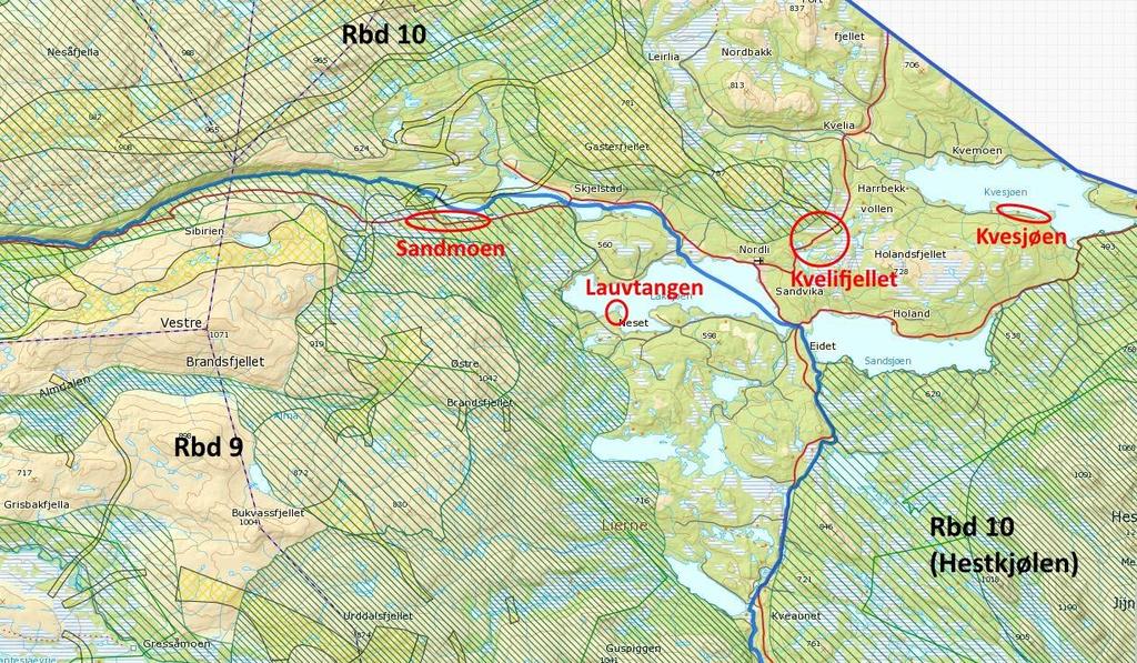 5. TAMREINDRIFTEN I DISTRIKTENE Arealbruksmønsteret og den praktiske reindriften er dynamisk og kan forandre seg fra år til år. Arealbrukskartene fra www.kilden.