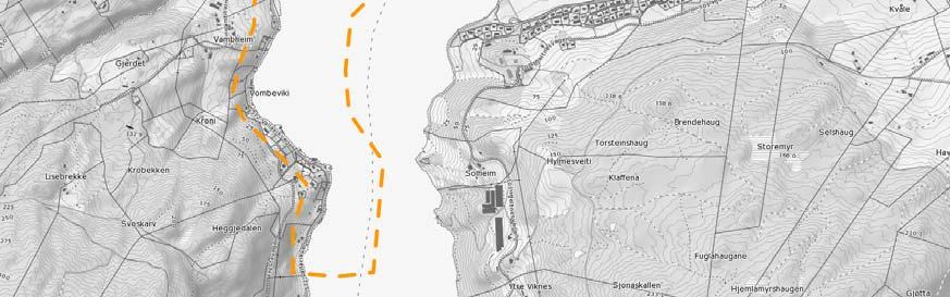 1 Planavgrensing Planområdet strekk seg frå Røvarneset i sør til Prestakaia i nord. Etter merknadsfrist og forprosjekt vil planområdet omfatte eit mindre areal (jf.