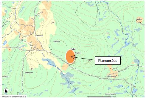 Geografisk plassering Planområdet ligger mellom seterområdene Gammelsetra og Midtsetra, sør for Høgåsen og Gjotåsen, på nordsiden av vegen inn mot Haustdalen.