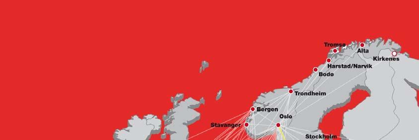 SENSITIVITETSANALYSE Resultateffekt MNOK 1 % økning i jet fuel pris -6,2 1 % svekkelse av NOK mot USD -5,4 1 % svekkelse av NOK mot EUR -1,7