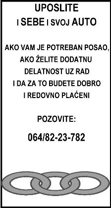 Стрелиште, 064/548-66-75, 063/716-82-53. (184452) САМИЦУ/САМЦА примам у центру града, засебан улаз. Тел. 315-297. (184372) КОД Авива, Тесла, издајем намештен једнособан стан самцу. 065/353-07-57.