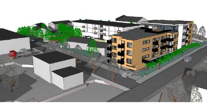 Gimle området. Planområdet ligger på nordvestsiden av Tromsprodukt.