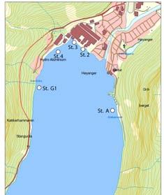 2. Undersøkelsesmetodikk 2.1 Vannmasser Metaller i Høyangsfjorden vil forekomme både knyttet til en partikulær og en oppløst fase hvor dette forholdet søker mot en likevekt i systemet.