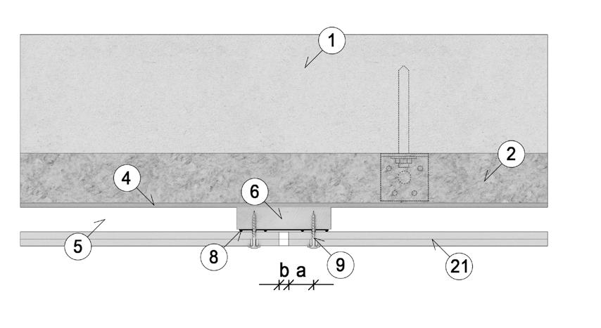 Weatherboards - Liggende kledning Horisontal snitt vertikale skjøter 1 Bærende vegg 2 Isolasjon 4 Windstopper