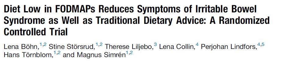 Gastroenteroogy 2015 American Journa of Gastroenteroogy 2015 Oppsummering FODMAP og