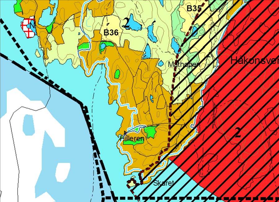 Planområdet og aktuelle tiltak En realisering av utbyggingen i planområdet vil resultere i en videre konsentrert byggstruktur avgrenset av omliggende bebyggelse/veier/sentral infrastruktur og