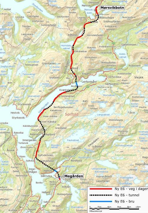 Utfordringer ved E6 Sørfoldtunnelene Detaljregulering Totale kostnad er beregnet til 8,5