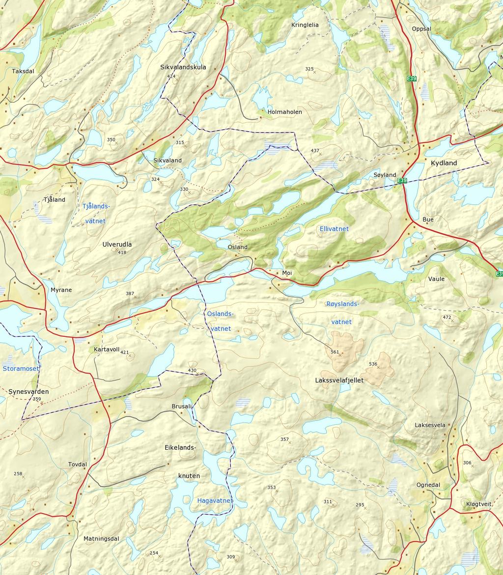 0 500 1000 1500m Målestokk 1 : 50000 ved A3 utskrift Utskriftsdato: 30.11.