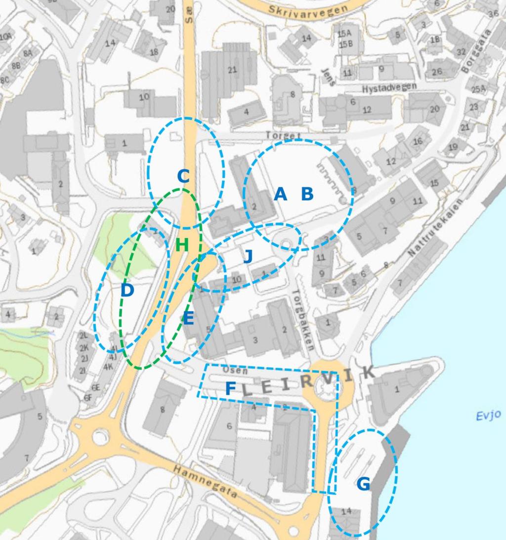 2 SAMMENDRAG Formålet med prosjektet har vært å finne egnet areal for en ny bussterminal som oppfyller flere kriterier, der de viktigste er: Enkel og effektiv bussdrift Godt tilrettelagt for overgang