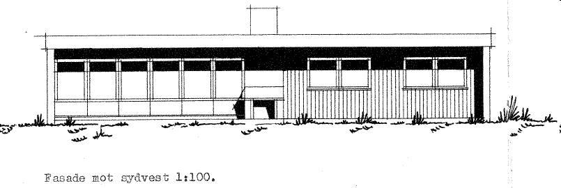 Side 18 Figur 15 Utsnitt fra de opprinnelige arkitekttegningene. Huset tas vare på og blir opprustet til dagens standard. For billeddokumentasjon av bygget innvendig og utvendig. Se eget vedlegg.