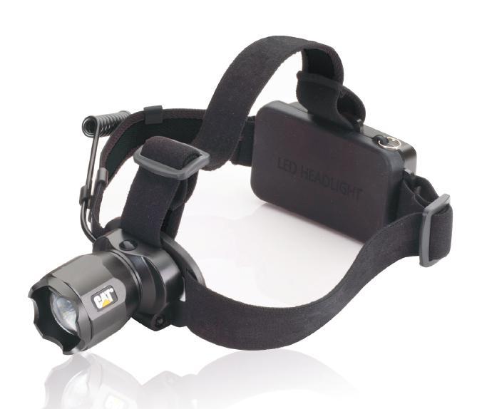 380 CT4205 RECHARGEABLE FOCUSING HEADLAMP CREE LED-teknologi Aircraft grade aluminium Bryter 3 posisjoner (høy, lav, strobe)