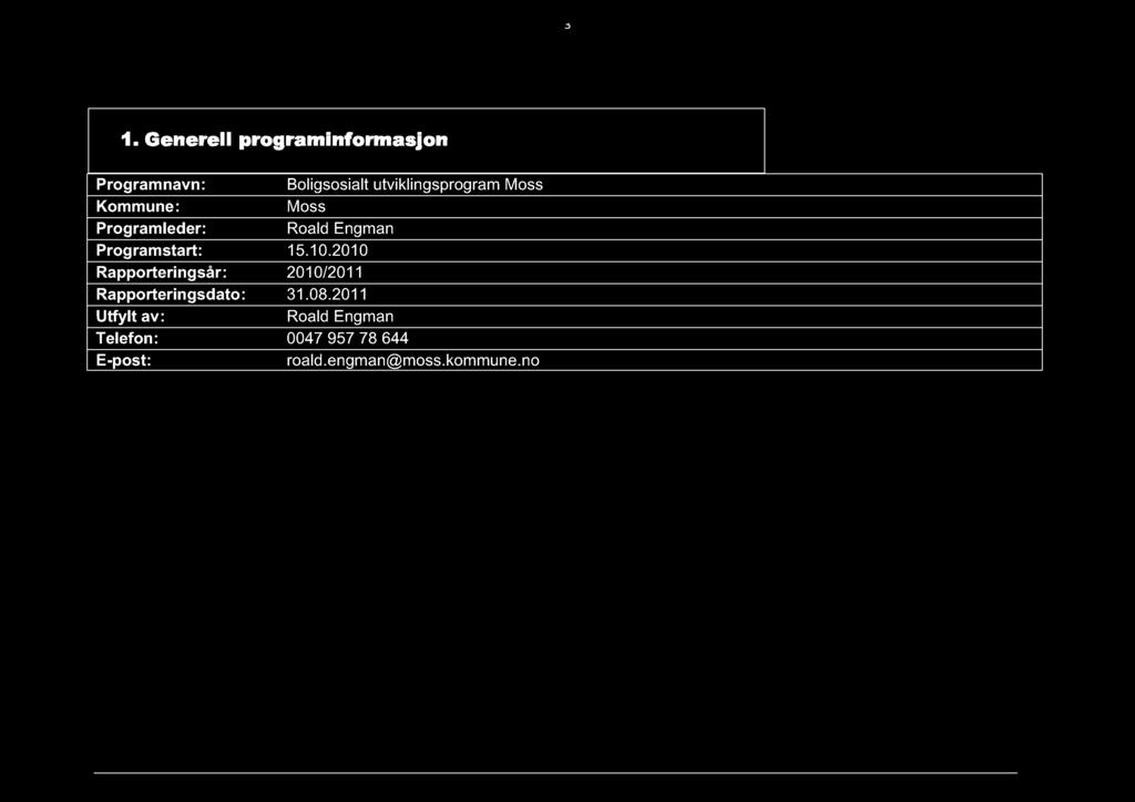 Programstart: 15.10.