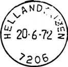 ? Registrert brukt 30 VI 26 KT Stempel nr. 2 Type: HJ-SL Utsendt 11.05.1934 HELLANDSJØEN Innsendt 08.06.1934 Forminsket stempelavtrykk Stempel nr.