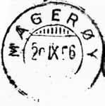 01.1924 Registrert brukt fra 13 II 84 EE til 6 VII 19 KjA Stempel nr. 2 Type: SL Bestilt gravør 15.12.1923 MAGERØY Innsendt?? Registrert brukt fra 1 IV 31 TK til 20 IX 56 IWR Stempel nr.