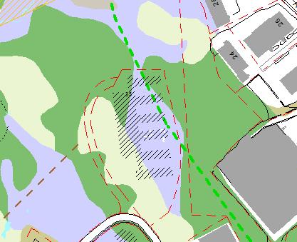 Grønnstruktur og landskap 4.11 Biologisk mangfold Skal kommenteres i alle saker, jf. naturmangfoldloven. Det vises også til punkt 11 i bestemmelsene til KPA 2010. 4.12 Grønnstruktur Deler av gnr.