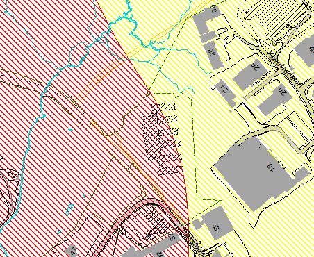 4.27 Støy (sone, type skjerming) Planområdet ligger i rød og gul flystøysone. 4.28 Geotekniske forhold (ras, skred, fundamentering) 4.29 Flom 4.30 Lokalklima (inversjon, vind, sol) Nærmiljø 4.