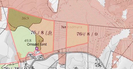 Innherred samkommune - Landbruk og naturforvaltningen Side 3 av 6 Fig. 3 Dyrkbar jord Kilde: Nibio sine gårdskart 27.11.2016 Søknaden er vurdert etter jordlovens 1, 9 og 12, med tilhørende rundskriv.