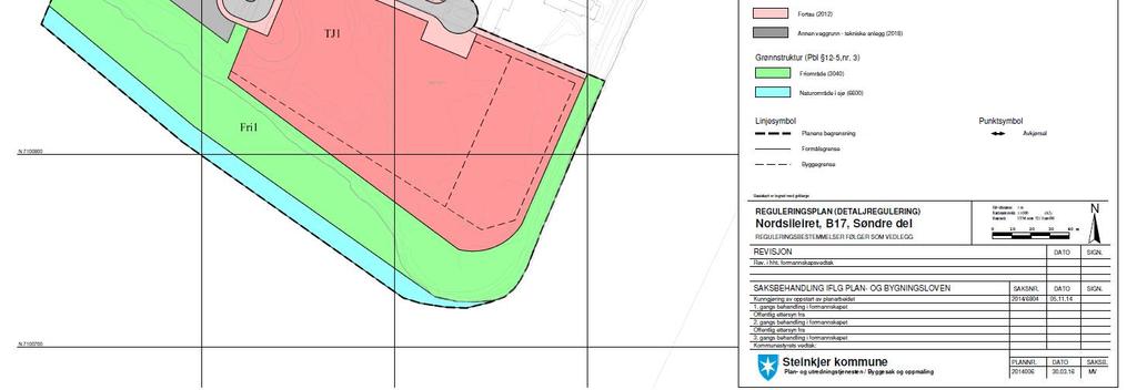 Reguleringsplan for Nordsileiret, område B17, søndre del 4.2 Arealoppgave Området reguleres til følgende formål jf.