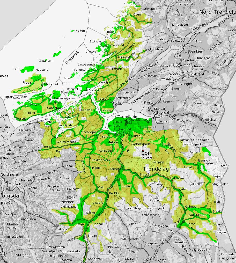 4.2.2 Topografiske data FKB-data etableres og ajourføres gjennom Geovekst-samarbeidet. Fylket er heldekket med FKB-data. FKB-data etableres som Geovekst-prosjekt.