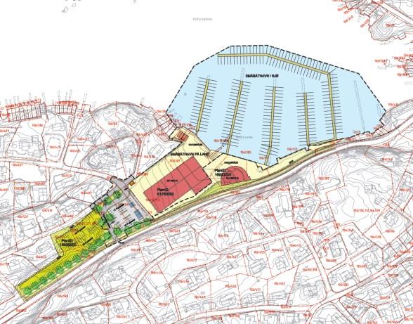 delområde. Forslagsstiller anslår at det er plass til 80-100 biler i båtskuret om sommeren. Oppsummert gir dette 225-245 parkeringsplasser om sommeren og 145 om vinteren.