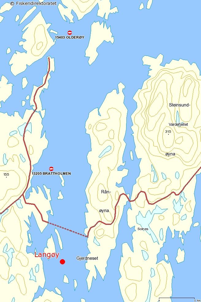 Figur 4 Avstand til andre lokalitetar 2.4 TIDLEGARE MOM-B UNDERSØKINGAR Sub Aqua Tech gjennomførte ein MOM-B undersøking ved lokaliteten i mars 2006 (Tabell 1).