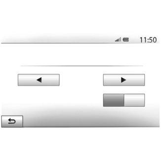 NAVIGERINGSINNSTILLINGER (4/4) Navigering Traffic settings Traffic detour settings Trafikinfo Off On Offer detour if the calculated route saves more than: Kartuppdateringar Trafik Omväg Event types 5