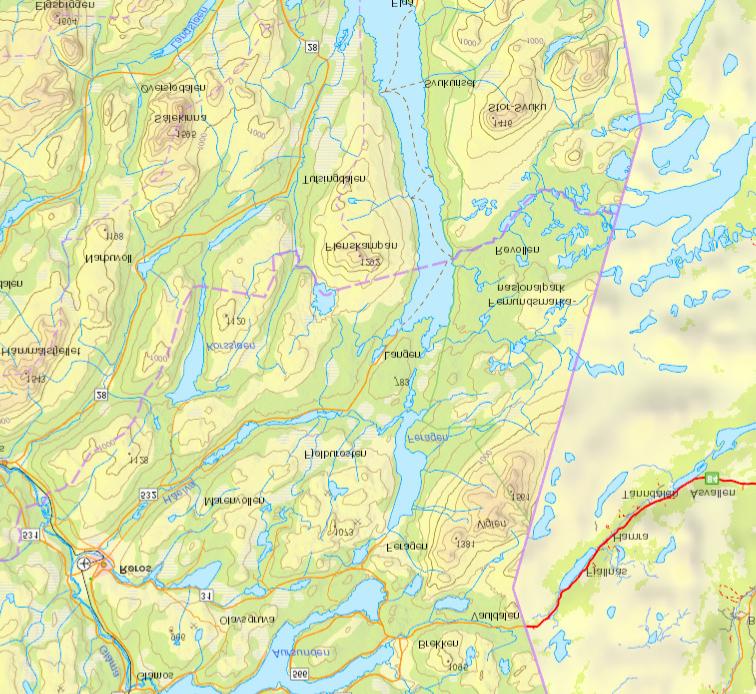 Femundsmarka og Gutulia nasjonalparker 10 5 0 Ü 10 Km Tegnforklaring