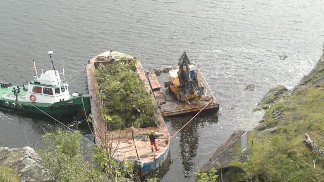 terminalen rett på nedsiden av Hellås i Brevik.