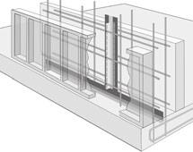 element Teknikk side 32 Forlengelse mulig på byggeplassen Tetningsplate lydskillekasse 070266 DSK 24/25 til veggtykk.
