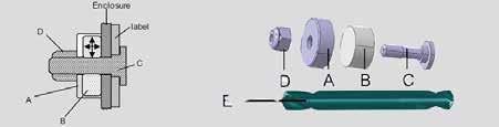 Etikettholder 100 x 25 Monteringssett - SD FIXING SET Overflate: Polert (speil finish) Beskrivelse: Etikettholderen kan monteres på lokket   Antall Beskrivelse Etikettholder -