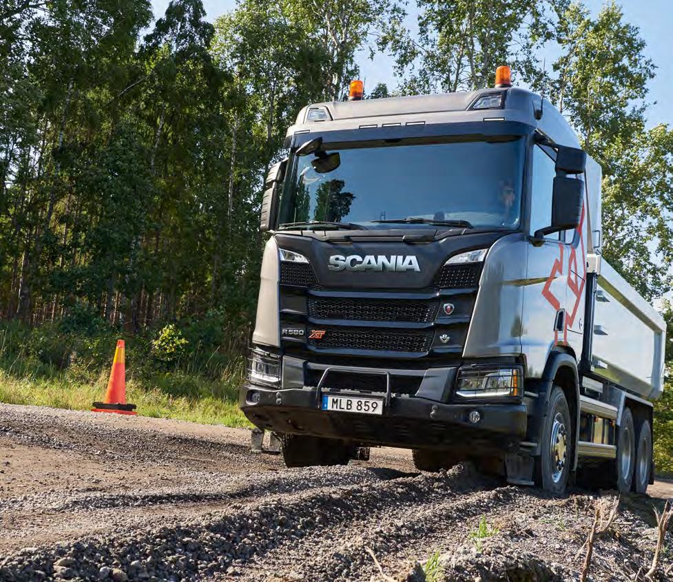 LASTEBIL LASTEBIL Scanias nye ekstra robuste lastebiler NORSK: Den har svenske skilter, men et oppsett som blir en volumselger i Norge: R580 6x4 komplett med dumperpåbygg.