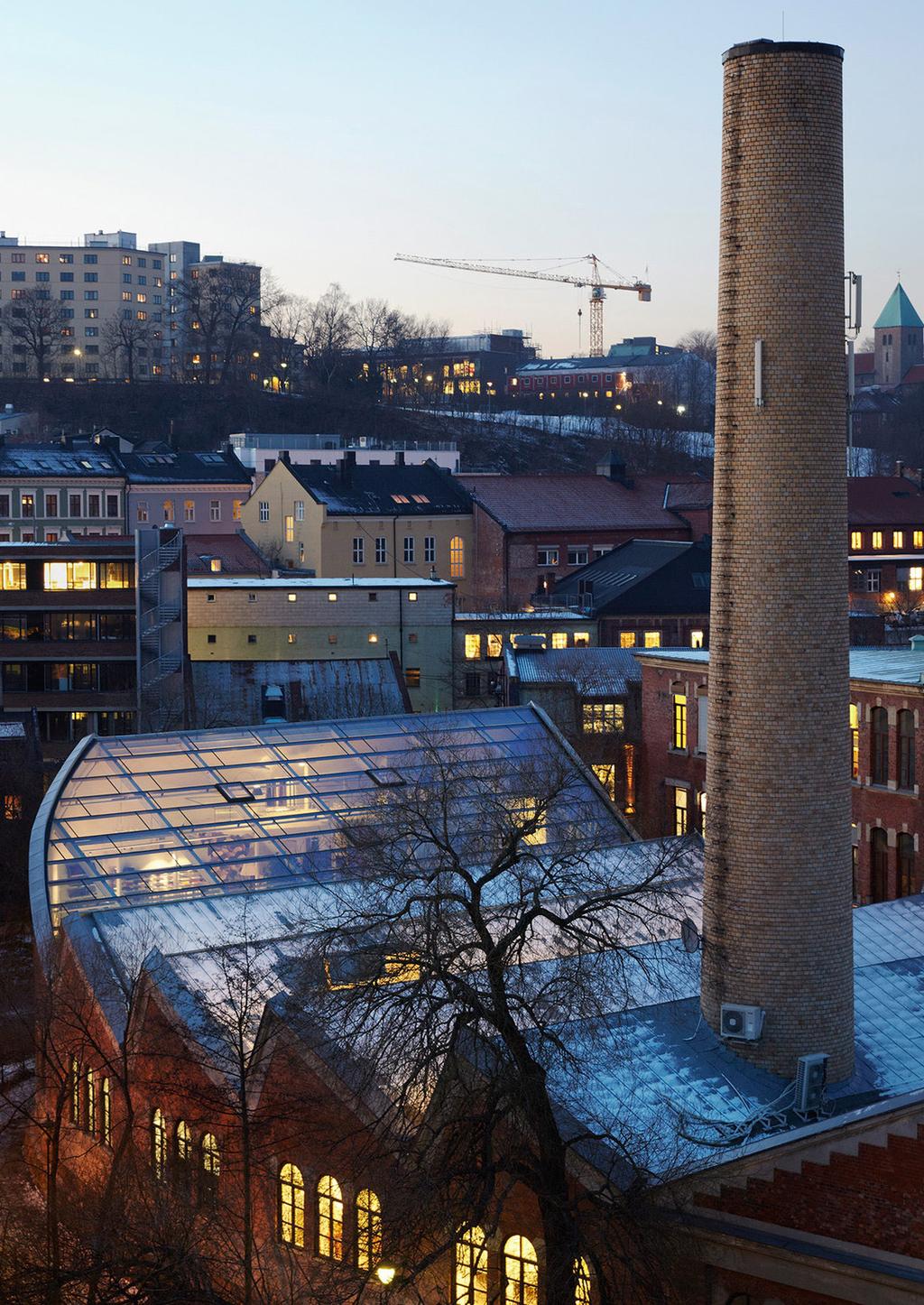 Ny bruk av eldre industribebyggelse langs Akerselva i Oslo.