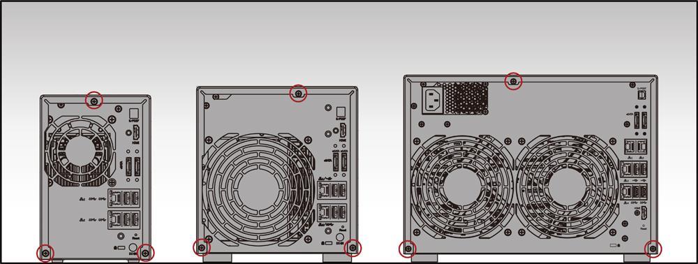 Installing Memory Når du oppgraderer minnet, må du passe på å bruke minnemoduler av samme størrelse. For eksempel leveres AS61-enheter leveres med to forhåndsinstallerte minnemoduler på 1 GB.