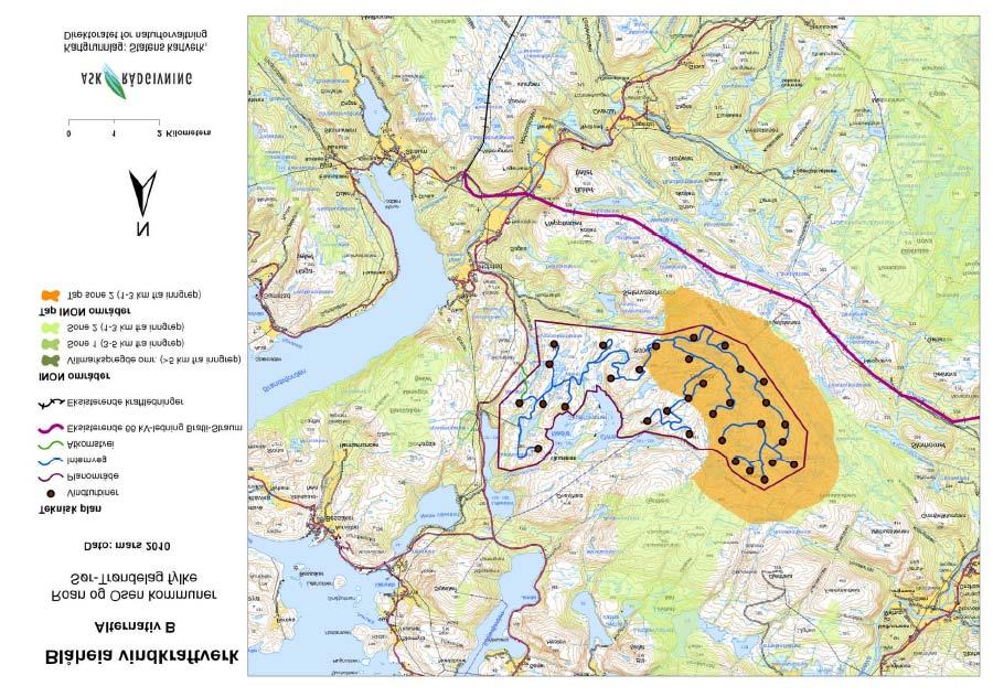 6.11.11. INON Alternativ B Konsekvens Alternativ B, tap av arealer i sone 2:
