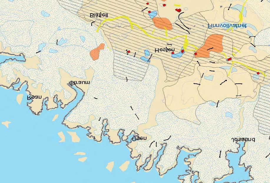 Figur 33 Funksjonsområde høst og vinter. Rød ellipse angir Blåheia vindkraftverk.