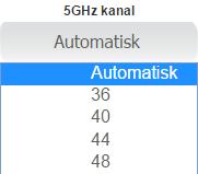 Her velger du hvilken kanal ruteren skal sende med på.4ghz frekvensen. 4.