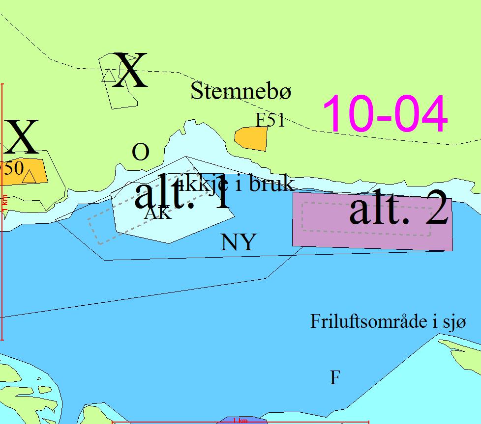 Vi ser det som uheldig med eit så stort potensielt område (2000 mål) utanfor bebudd område med interesser også i strand- og sjøområda.