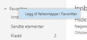 Annet Fellesmapper Fellesmapper (public folders) benyttes for å samle, organiserer og dele informasjon i en virksomhet. Slike fellesmapper administreres per i dag av IKT-kontoret.